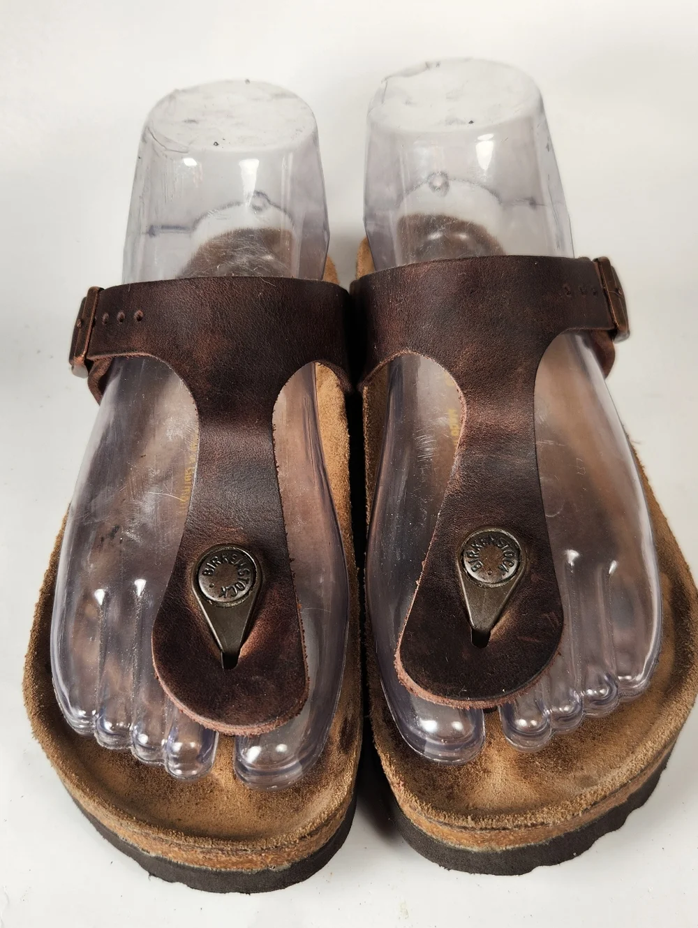BIRKENSTOCK Women's Gizeh Sandal 5.5 EU 36 Brown Leather Boho Shoes - Picture 4 of 10